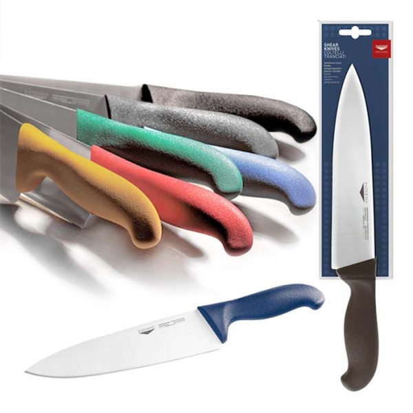 Paderno Stamped Shear Knives Series 18000 Cook's Knife – 20/23/26cm - Stainless Steel - Polypropylene