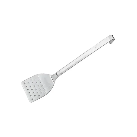 Paderno One Piece Perforated Spatula Short Handle S/Stell - Image 2