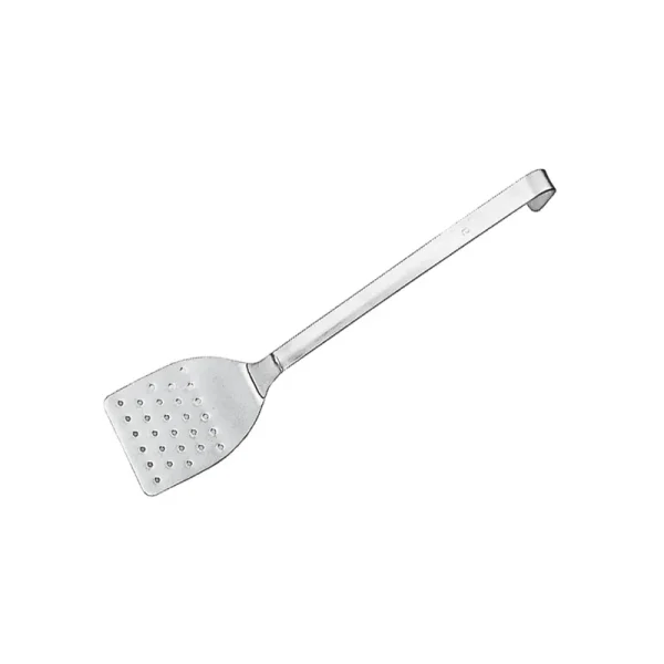 Paderno One Piece Perforated Spatula Short Handle S/Stell - Image 2