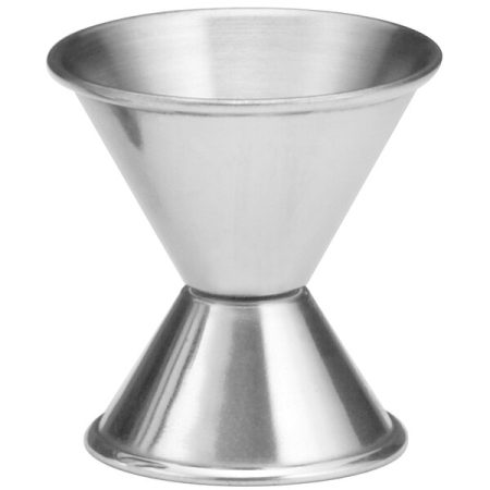 Tablecraft 0.5 oz. & 1 oz. Stainless Steel Jigger 1202