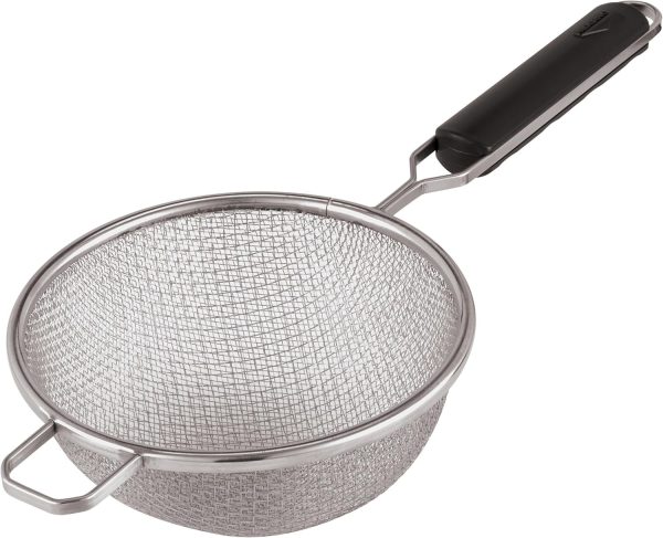 Paderno Soup Strainer Cm 16 Double Mesh S/Steel