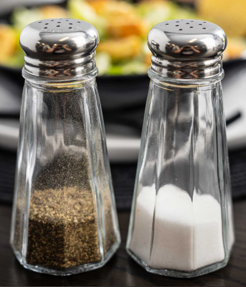 Tablecraft 3 oz Paneled Salt & Pepper Shaker