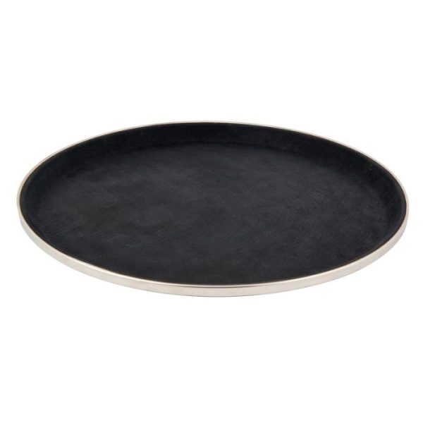 ILSA Round non-slip tray with reinforced stainless steel edge - fiberglass - Image 2