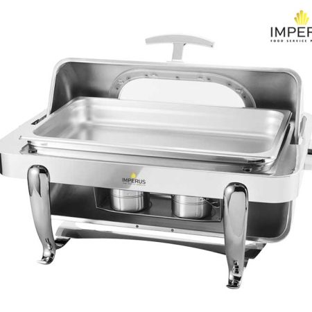 Imperus SS Rolltop Rectangle Chafing Dish – 8L