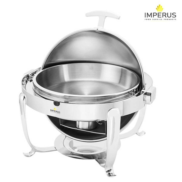 Imperus S/S ROLLTOPP ROUND CHAFING DISH - 7 Ltr