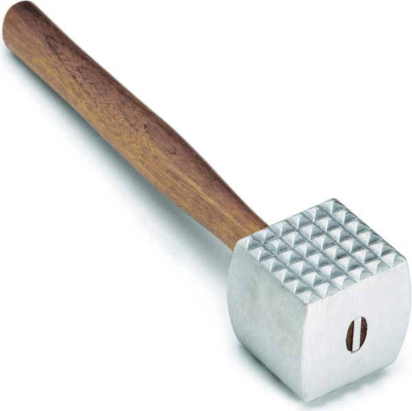 Tablecraft (3016) Cast Aluminum Meat Tenderizer w/Wood Handle