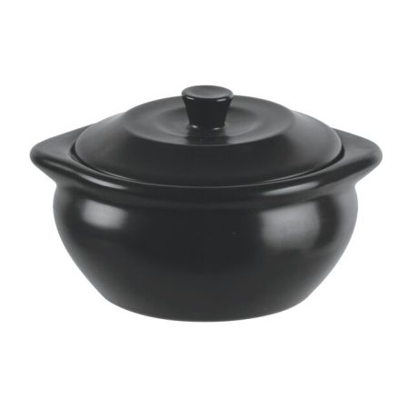 Paderno Saucepan W/Lid Ø 11,5 Cm Stoneware Black - Image 2
