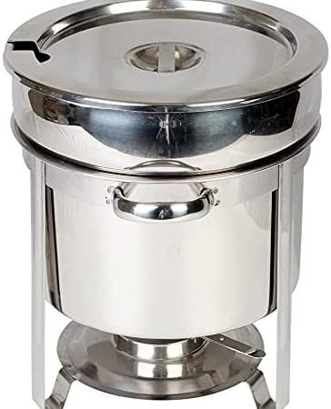 Imperus SS Soup Chafing Dish – 7 Ltr & 11 Ltr - Soup Chafing Dish, Stainless Steel Marmite Chafer Soup Warmer - Image 2