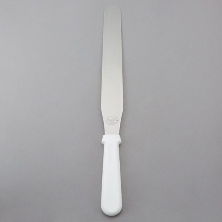 Tablecraft 4210 10" Blade Straight Baking / Icing Spatula with ABS Handle
