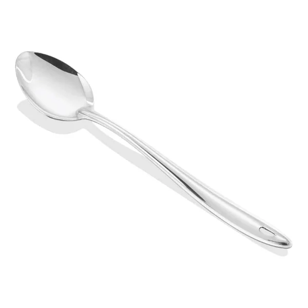 Imperus Solid Stainless Steel Basting Spoon -  33 cm  – Heavy-Duty, Long-Handled Cooking Spoon for Sauces, Gravies & Roasting