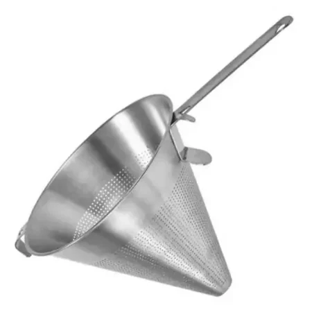 Imperus Conical Strainer – 26 cm Fine Mesh Stainless Steel Kitchen Strainer with Ergonomic Handle – Ideal for Sauces, Broths, Juices & Sifting – Heavy-Duty Cooking Tool