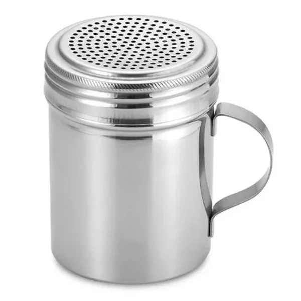 Imperus Stainless Steel Dredger with Handle – 8 oz Shaker for Flour, Cocoa, Powdered Sugar & Spices – Fine Mesh Lid – Rust-Resistant – 528.DR8