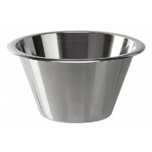 Imperus Flat Bottom Mixing Bowl – Heavy-Duty Stainless Steel Bowl for Mixing, Whisking, and Preparing Ingredients – Stable, Stackable, and Easy to Clean