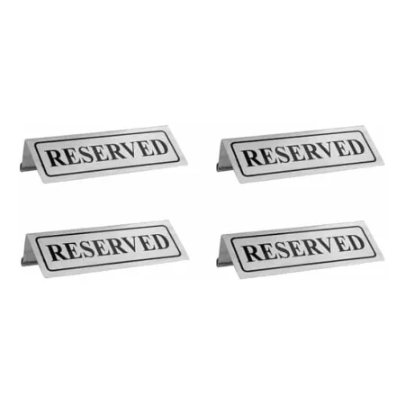 Imperus 528.STR12 Signage Tent Reserved 12x6cm