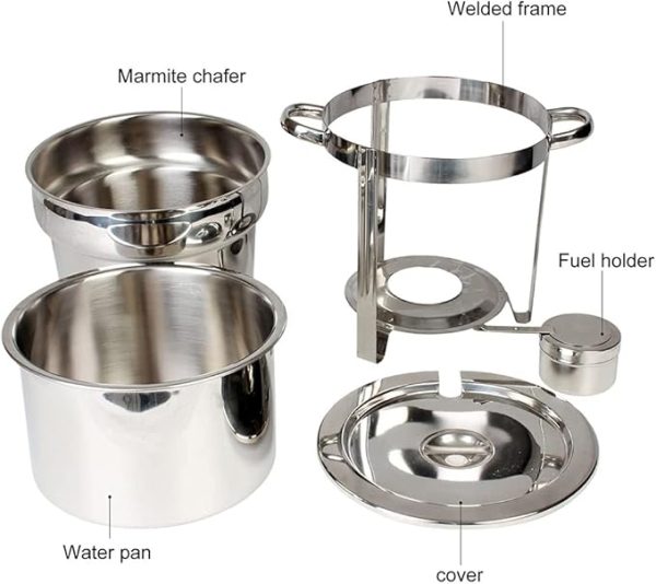 Imperus SS Soup Chafing Dish – 7 Ltr & 11 Ltr - Soup Chafing Dish, Stainless Steel Marmite Chafer Soup Warmer - Image 8