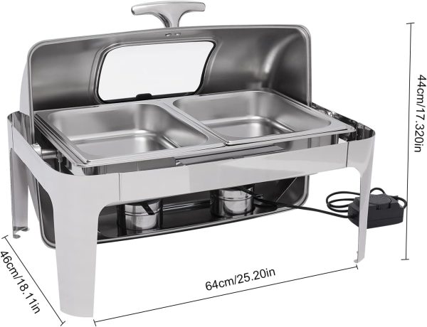 Imperus SS Rectangular Oblong Chafing Dish – 9 Ltr - Image 2
