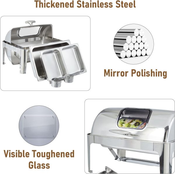 Imperus SS Rectangular Oblong Chafing Dish – 9 Ltr - Image 6