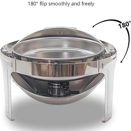Imperus SS Round Roll Top Chafing Dish – 6 Ltr - Image 5