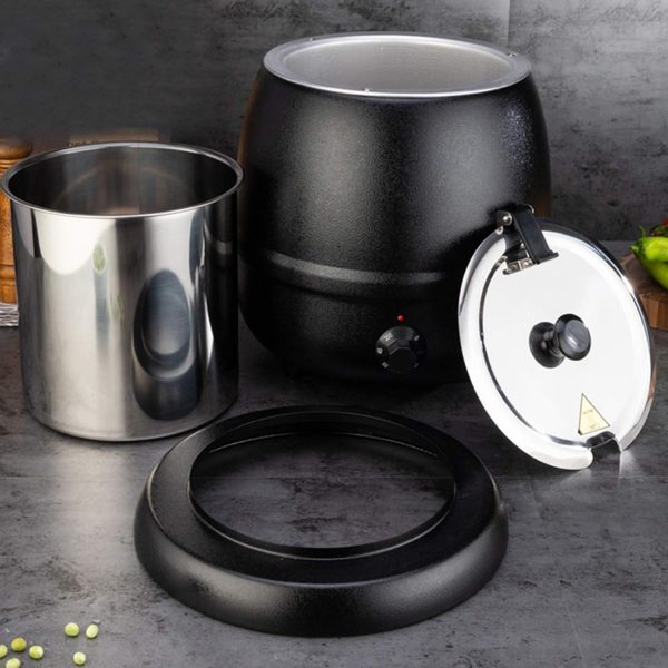 Imperus Electric Soup Turine - 10L Chafing Dish Soup Warmer Stainless Steel Soup Kettle - Image 2