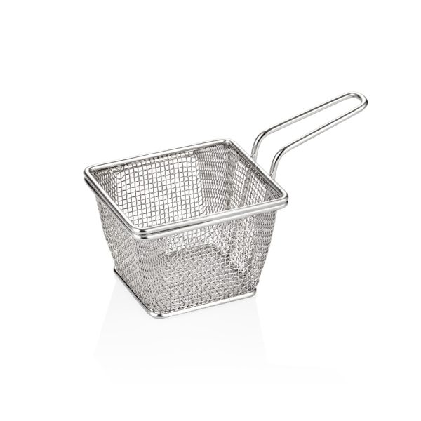 S/S Square,MINI W.MESH CHIPS BASKET 10*8*7