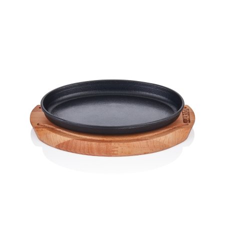 C.IRON OVAL FAJITA 23*14CM +TRIVET