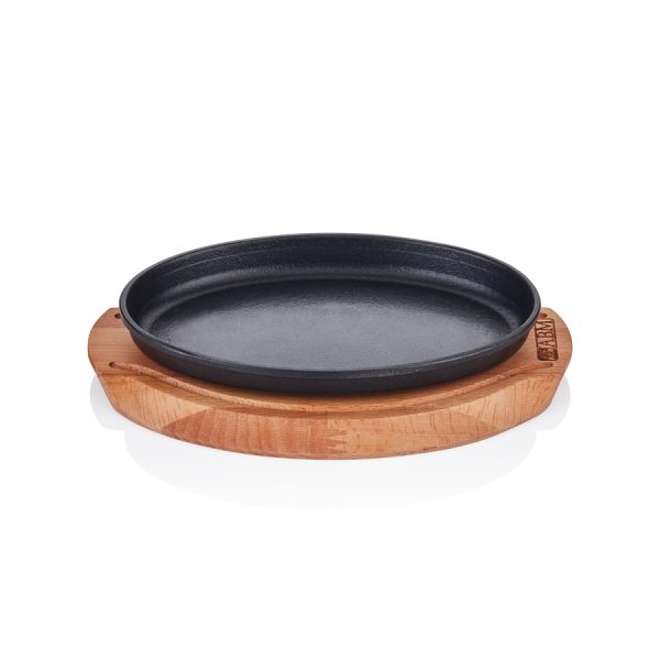 C.IRON OVAL FAJITA 23*14CM +TRIVET