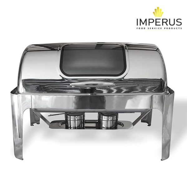 Imperus SS Rectangular Oblong Chafing Dish – 9 Ltr