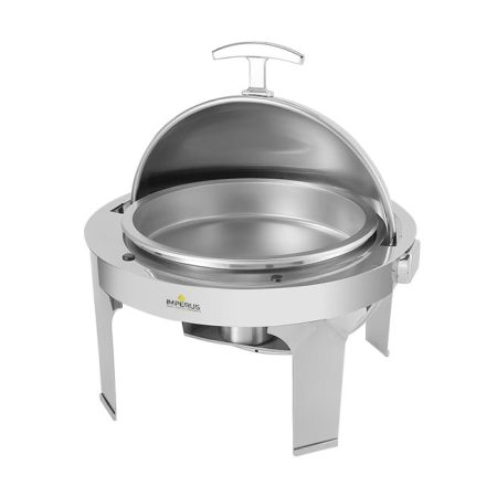 Imperus Stainless Steel Round Rolltop Chafing Dish – 6 Litre
