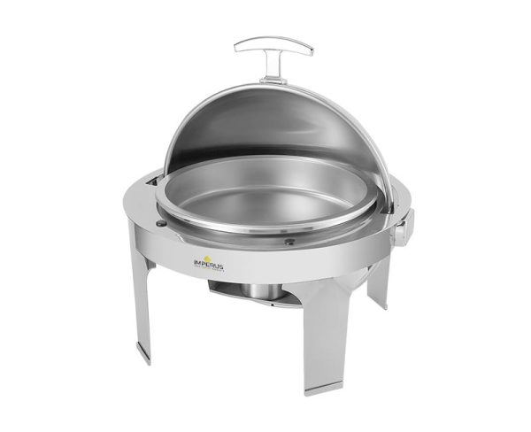 Imperus Stainless Steel Round Rolltop Chafing Dish – 6 Litre