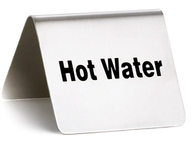 Tablecraft "Hot Water" Table Tent