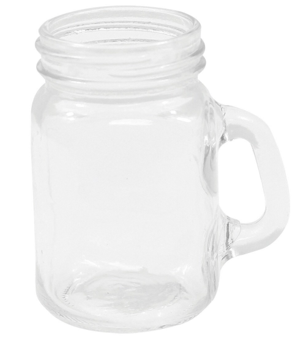 Tablecraft 4½ oz Mini Mason Jar Cocktail Glasses, Pack of 4