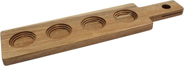 Tablecraft Paddle Flight, Bamboo, Acacia Wood, 43 x 10 x 1.5 cm