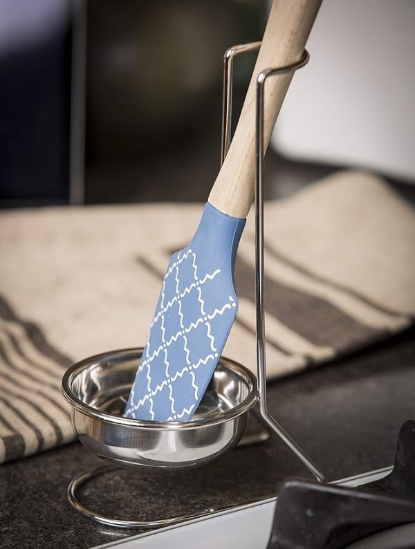 Tablecraft Stainless Steel Vertical Spoon Rest, 8-1/4"H - Image 3