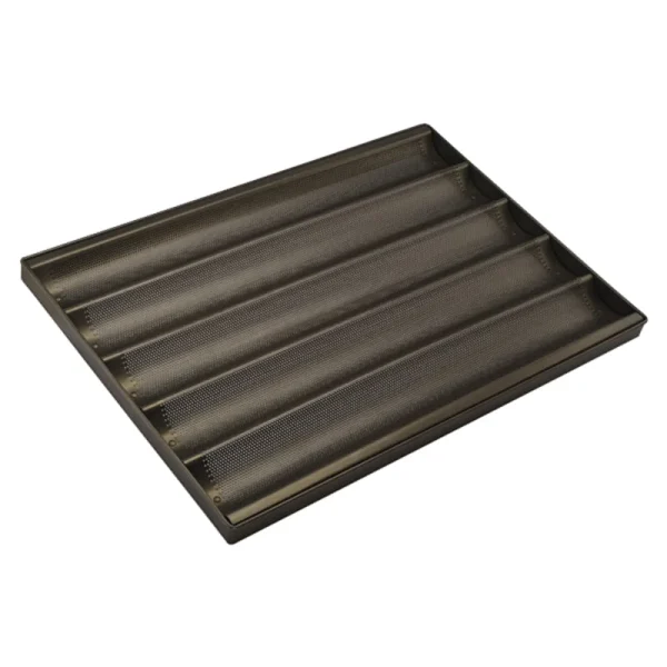 Sanneng SN1595 AL.ALLOY 5 ROWS BAGUETTE TRAY ( NON-STICK)
