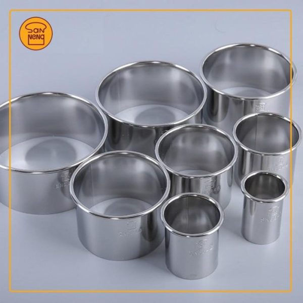 Sanneng SN3840 Stainless Steel Round Cutter (Set of 8pcs) - Image 4