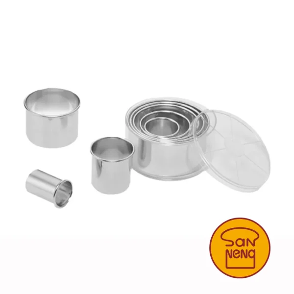 Sanneng SN3840 Stainless Steel Round Cutter (Set of 8pcs)
