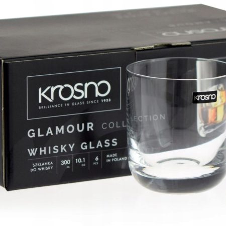 Krosno Whisky Glasses |  Glamour Collection | Set of 6 | 300 ML | Premium Clear Glass - Image 5
