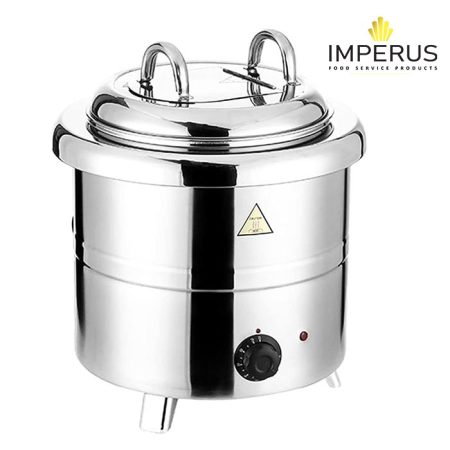 Imperus Electric SS Soup Turine – 13 Ltr - Commercial Electric Soup Warmer Pot
