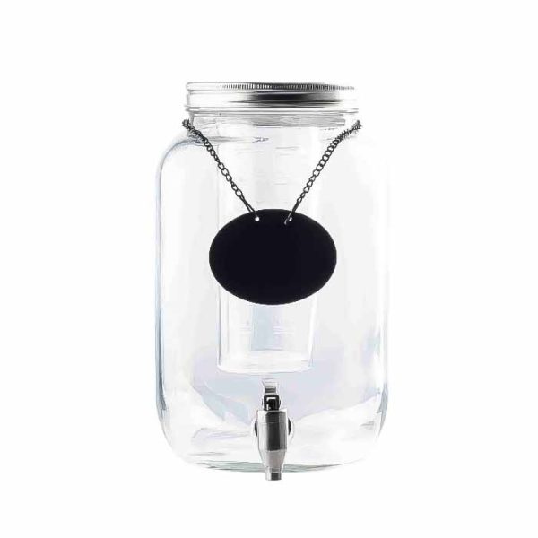 Tablecraft 2 Gallon, Mason Jar Glass