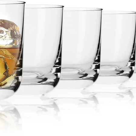 Krosno Whisky Glasses |  Glamour Collection | Set of 6 | 300 ML | Premium Clear Glass - Image 3