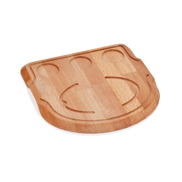ABM  Cast Iron Oval Fajita Pan (23×14 cm) with Wooden Trivet - Image 3