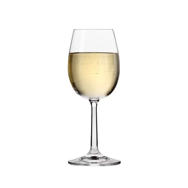 Krosno White Wine Glasses | Set of 6 | 250 ML | Pure Collection | Crystalline Glass | Dishwasher Safe | Elegant Long Stem Design - Image 8