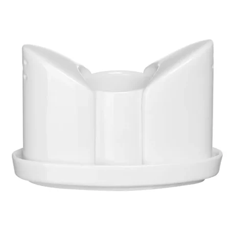 Zeno White Porcelain Cruet Set 12.5*5.5*9cm - 6Pcs Set