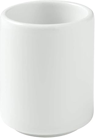 Zeno White Porcelain Tooth Pick Holder- 12 Pcs Set