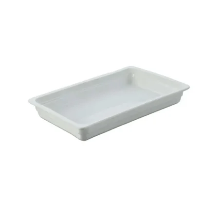 Zeno White Porcelain 1/1 Full Rectangular Chafing Dish Insert
