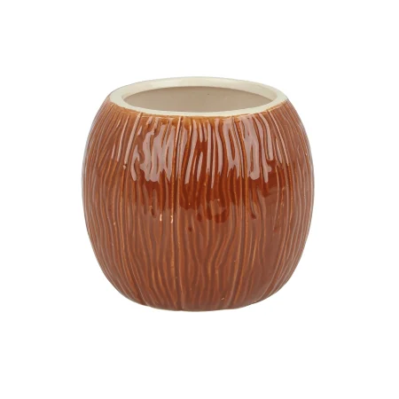 Bar Infusion Coconut Tiki Mug – Tropical Island-Style Drinkware for Cocktails, Mocktails, Beach Parties, and Tiki Bar Presentations