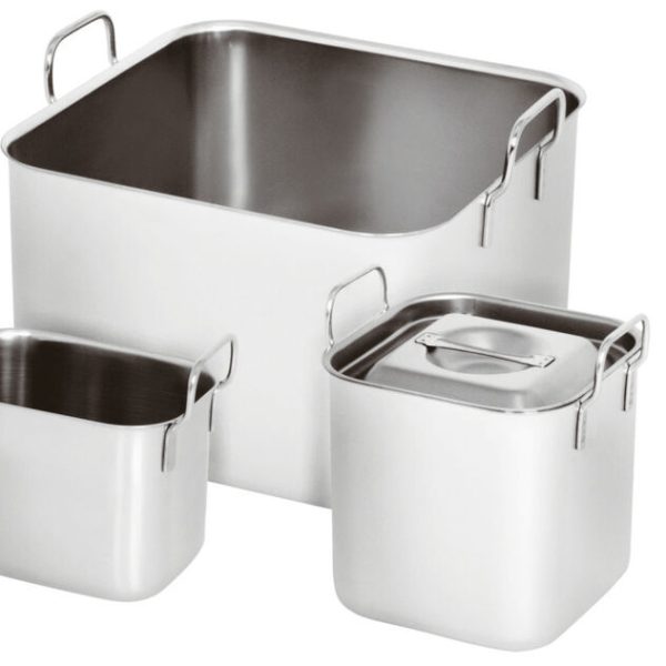 Paderno Stainless Steel Rectangular Cookware Lid – Durable & Versatile - Image 3