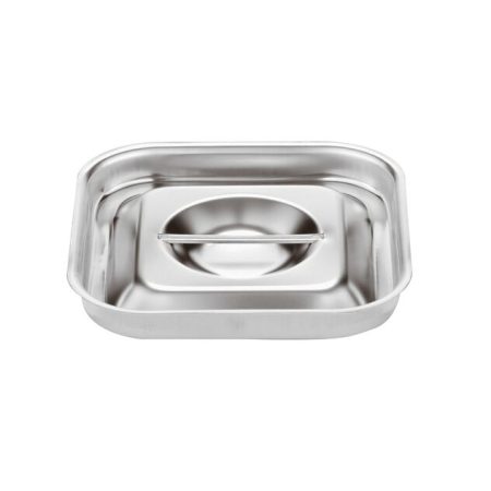 Paderno Stainless Steel Rectangular Lid 15.5x15.5 cm – Durable & Elegant Cookware Accessory - Image 2
