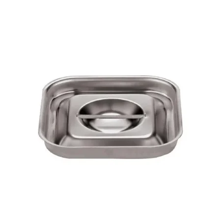 Paderno Stainless Steel Rectangular Cookware Lid – Durable & Versatile - Image 4
