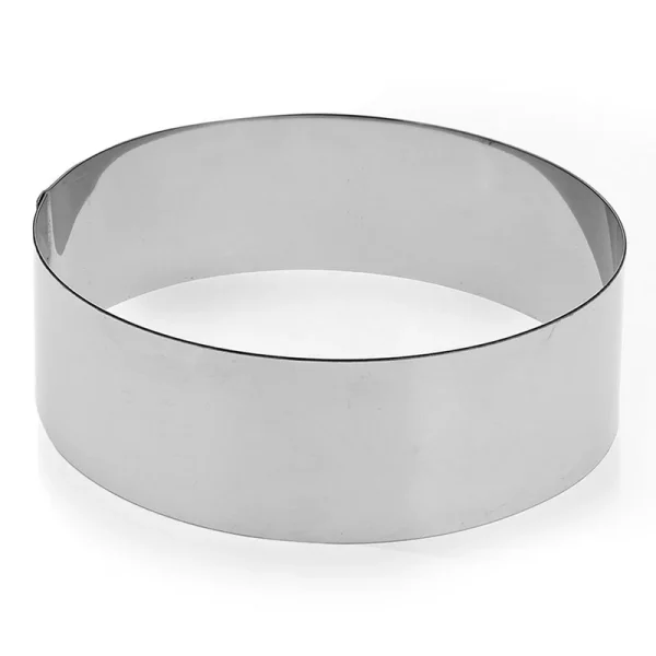 Imperus Round Cake Ring 30x4.5 cm – Premium Stainless Steel Mold for Cakes, Tarts & Mousse